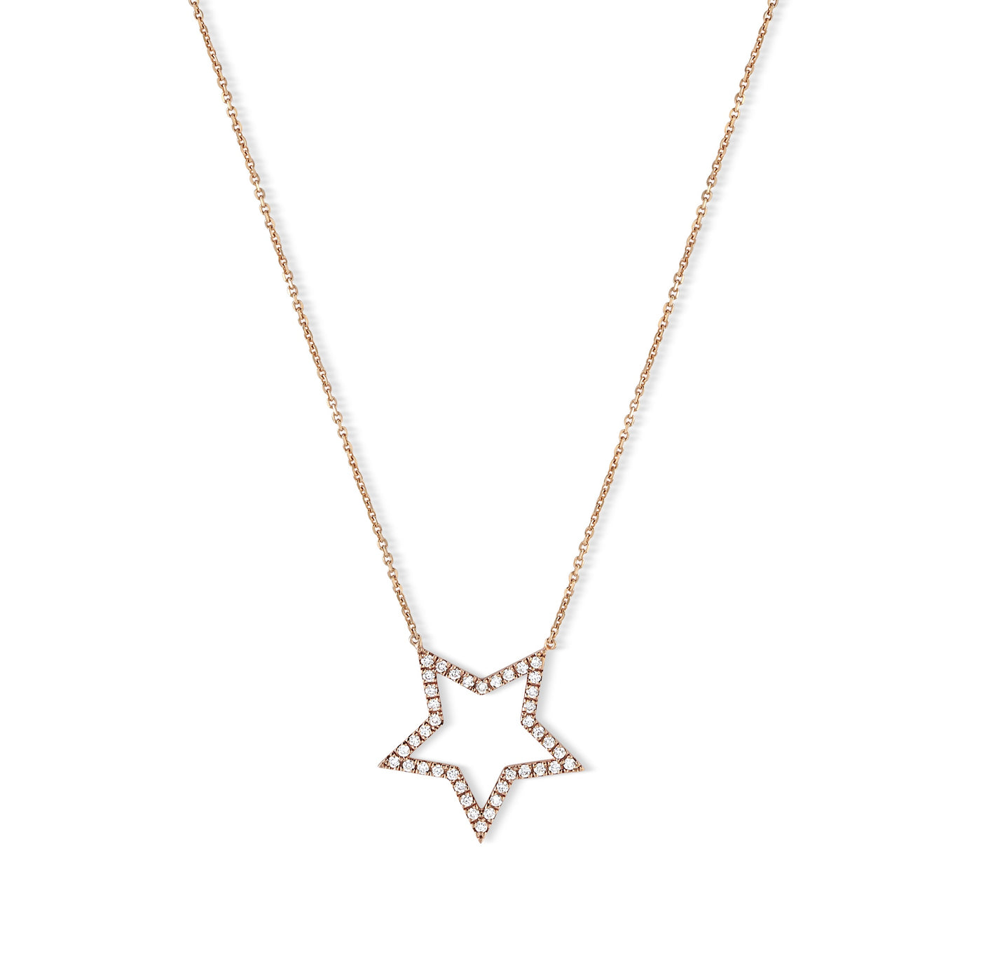 Stella Star Necklace With White Diamonds