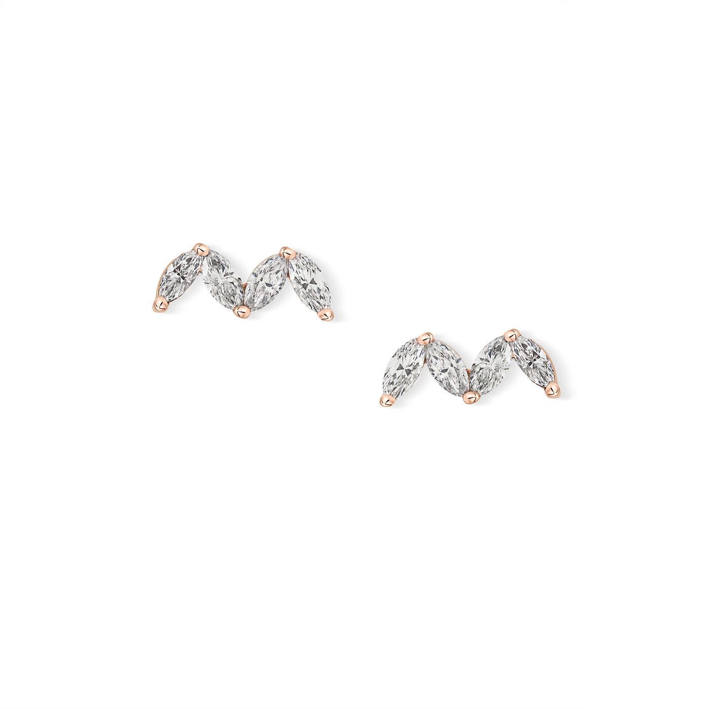 Stella Connected Marquise Stud