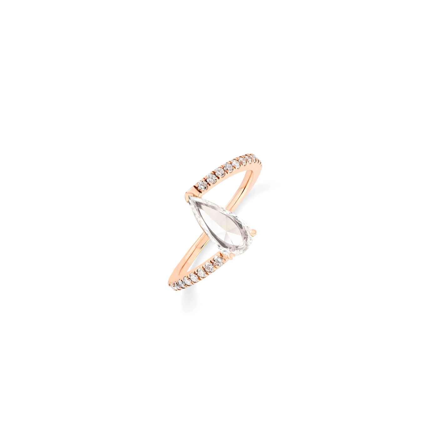 Colosseo Twist Pear Shape Diamond Ring